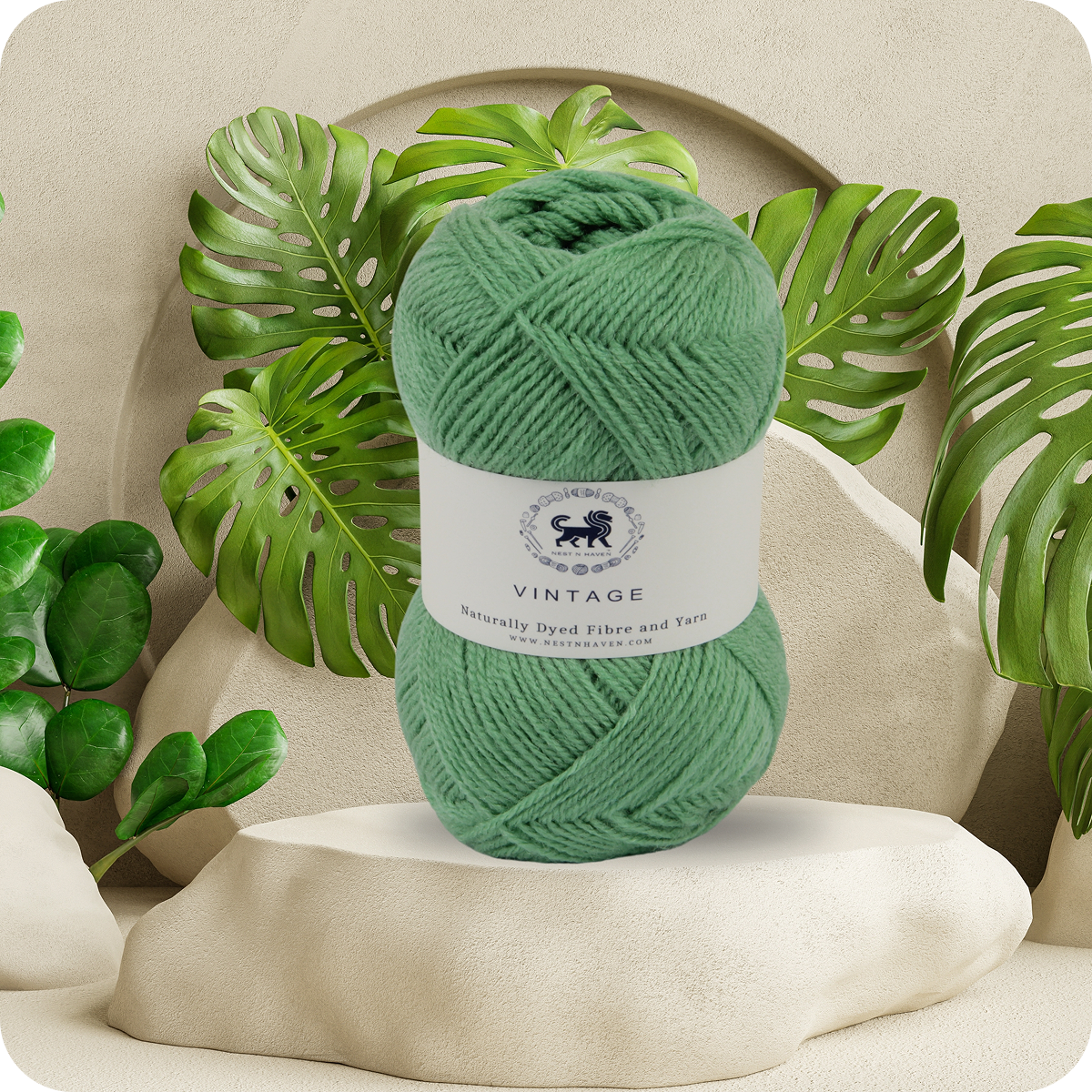 Acrowools Vintage, Hand Knitting and Crochet Yarn (100 gram) - Green