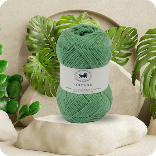 Acrowools Vintage, Hand Knitting and Crochet Yarn (100 gram) - Green