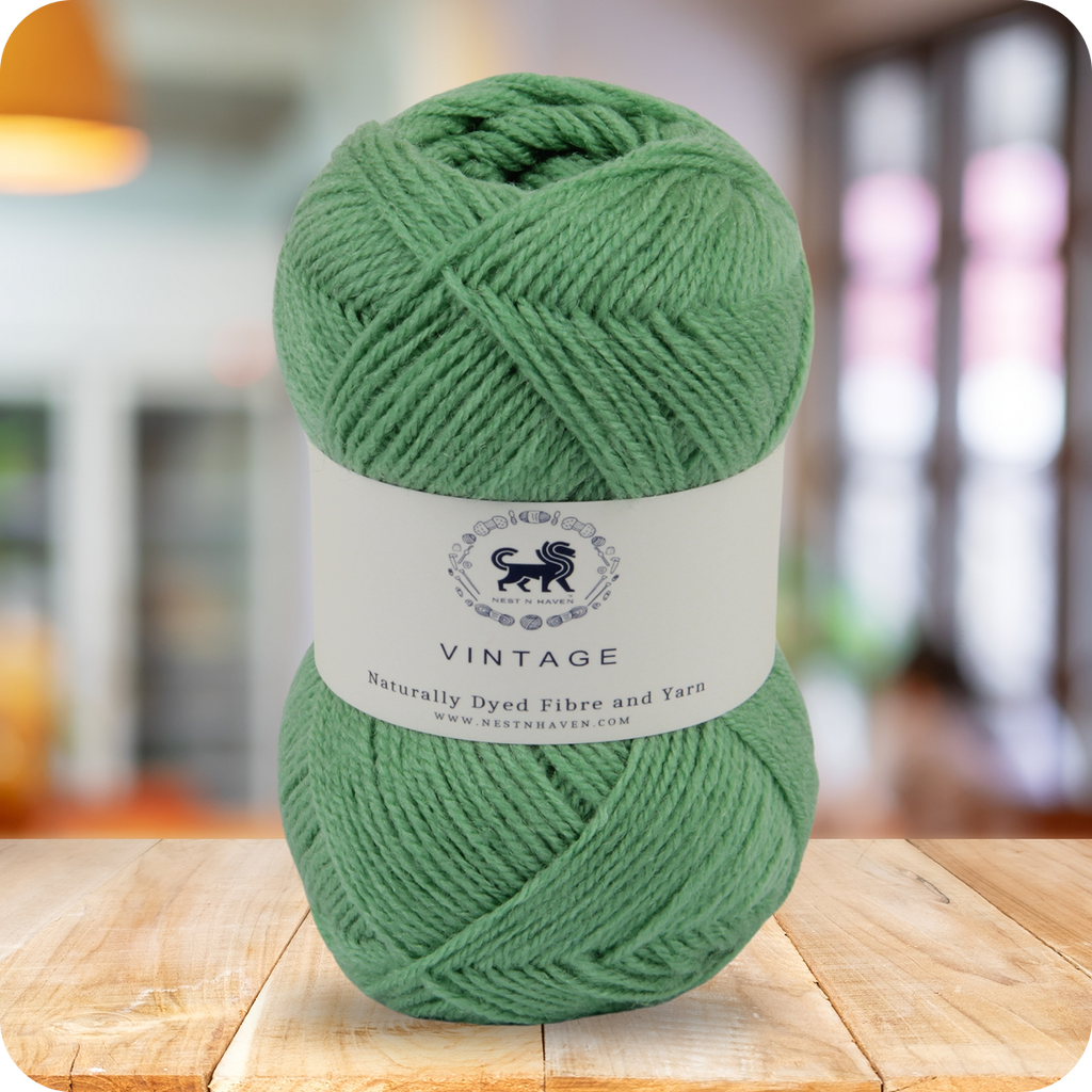 Acrowools Vintage, Hand Knitting and Crochet Yarn (100 gram) - Green