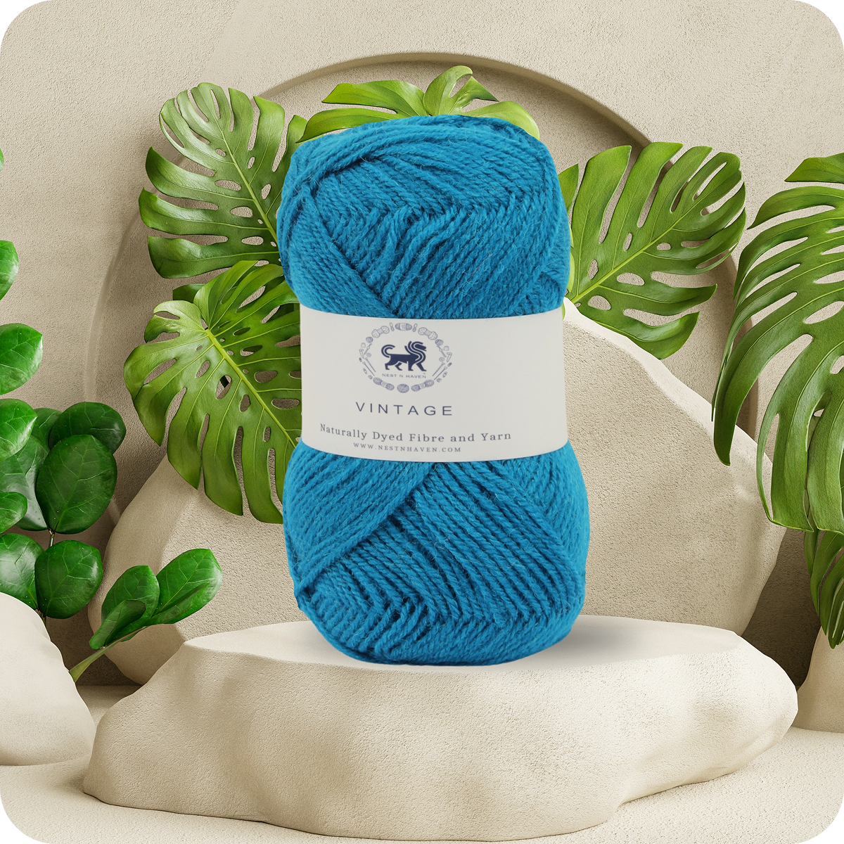 Acrowools Vintage, Hand Knitting and Crochet Yarn (100 gram) - Blue