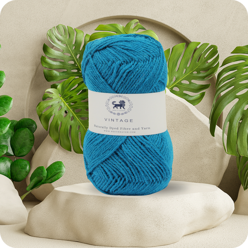 Acrowools Vintage, Hand Knitting and Crochet Yarn (100 gram) - Blue