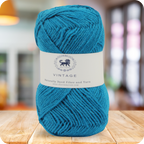Acrowools Vintage, Hand Knitting and Crochet Yarn (100 gram) - Blue