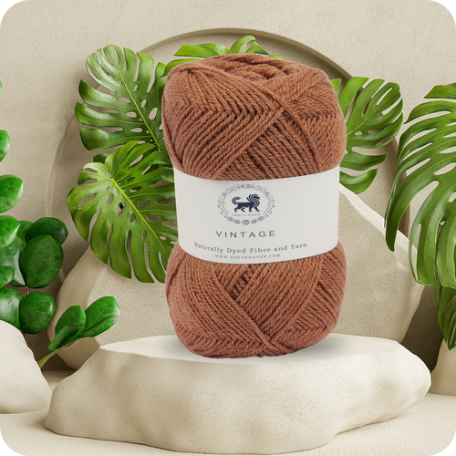 Acrowools Vintage, Hand Knitting and Crochet Yarn (100 gram) - Light Brown