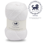 Acrowools Vintage, Hand Knitting and Crochet Yarn (100 gram) - White