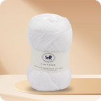 Acrowools Vintage, Hand Knitting and Crochet Yarn (100 gram) - White