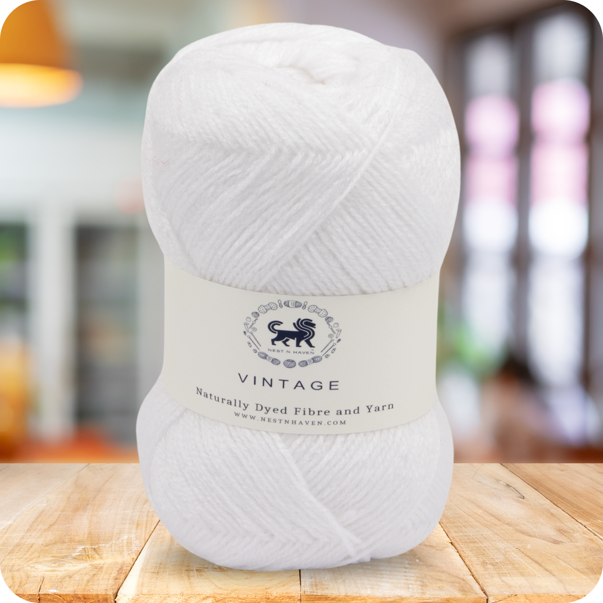 Acrowools Vintage, Hand Knitting and Crochet Yarn (100 gram) - White