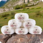 Baby  Yarn  pack of 6 (25gms x 6) 150 gram -  White
