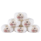 Baby  Yarn  pack of 6 (25gms x 6) 150 gram- White