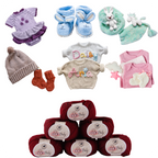 Baby  Yarn  pack of 6 (25gms x 6) 150 gram -  Wine