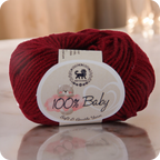 Baby  Yarn  pack of 6 (25gms x 6) 150 gram -  Wine