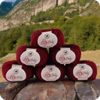 Baby  Yarn  pack of 6 (25gms x 6) 150 gram -  Wine
