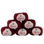 Baby  Yarn  pack of 6 (25gms x 6) 150 gram- Wine