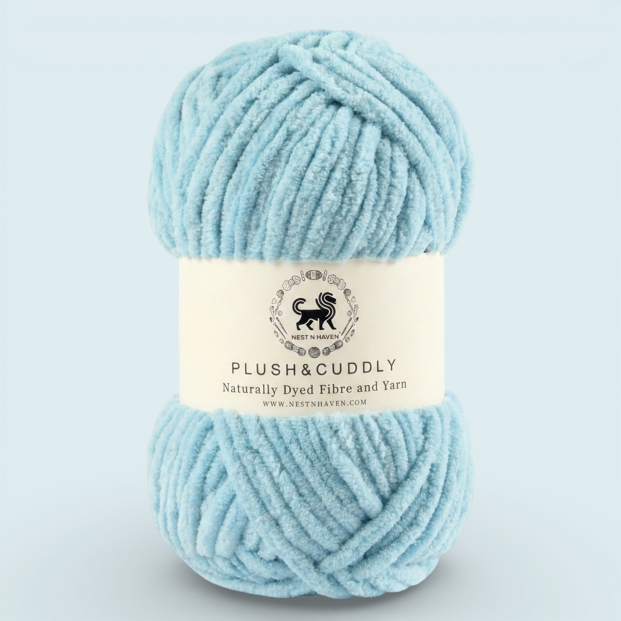 Plush and Cuddly Yarn (100 gram) - Aqua Blue