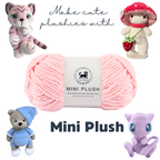 MINI Plush Chenille Yarn (100 gram) - Baby Pink