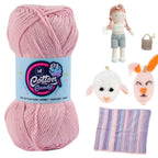 Cotton Candy Cotton Yarn (100 gram) - Baby Pink