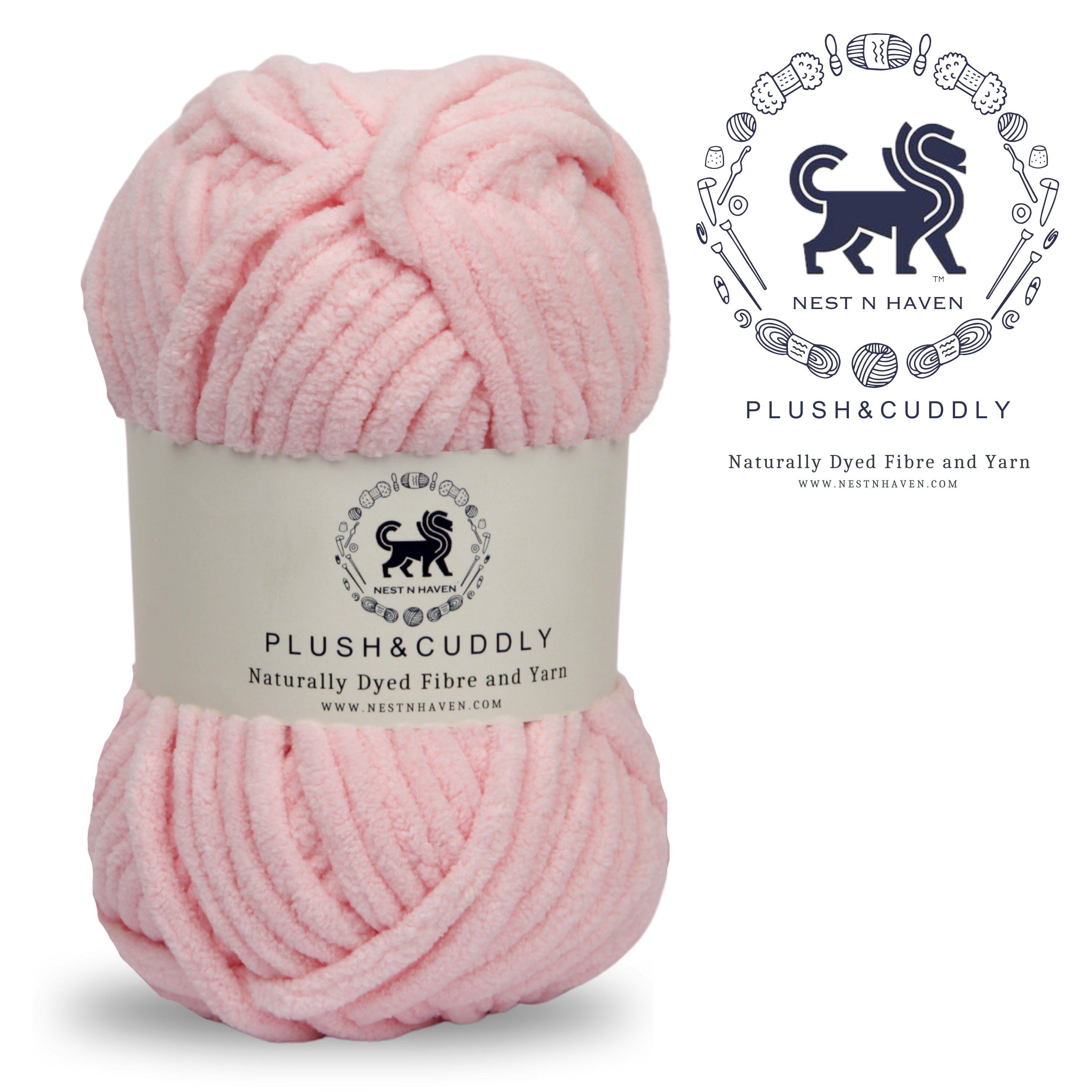Plush and Cuddly Yarn (100 gram) - Baby Pink