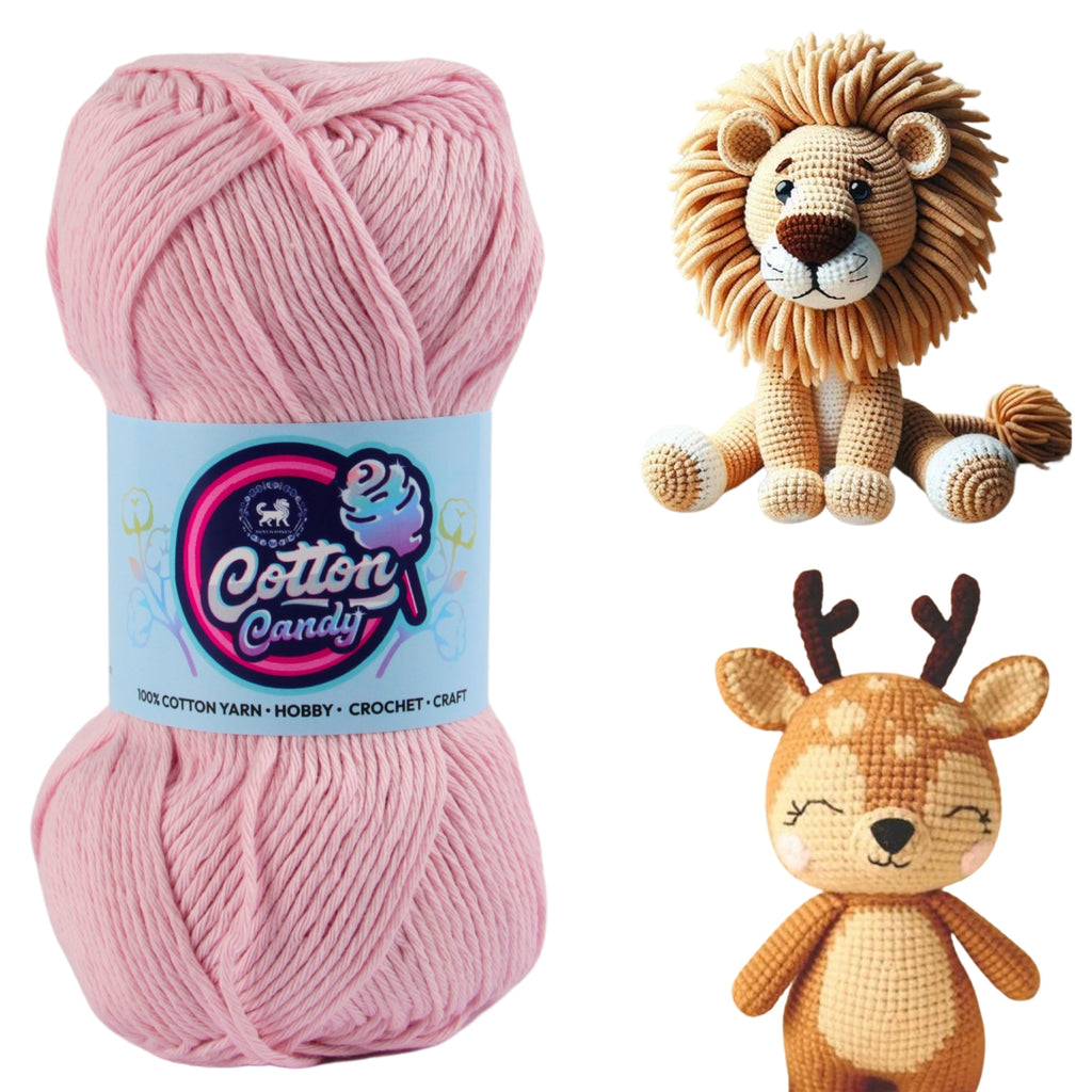 Cotton Candy Cotton Yarn (100 gram) - Baby Pink