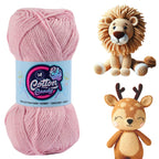 Cotton Candy Cotton Yarn (100 gram) - Baby Pink