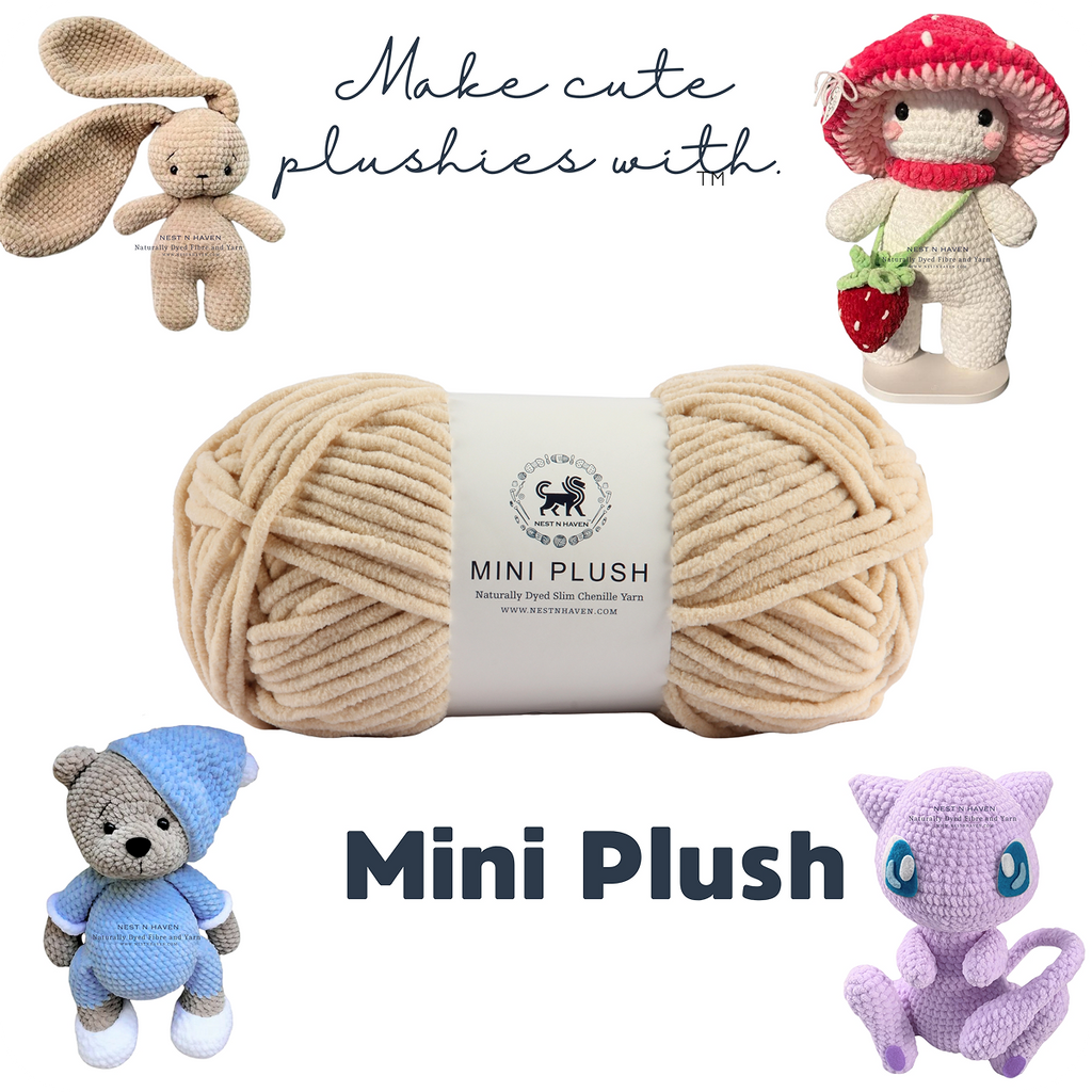MINI Plush Chenille Yarn (100 gram) - Beige