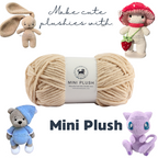 MINI Plush Chenille Yarn (100 gram) - Beige