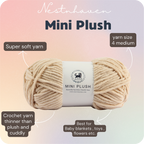 MINI Plush Chenille Yarn (100 gram) - Beige