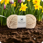 MINI Plush Chenille Yarn (100 gram) - Beige