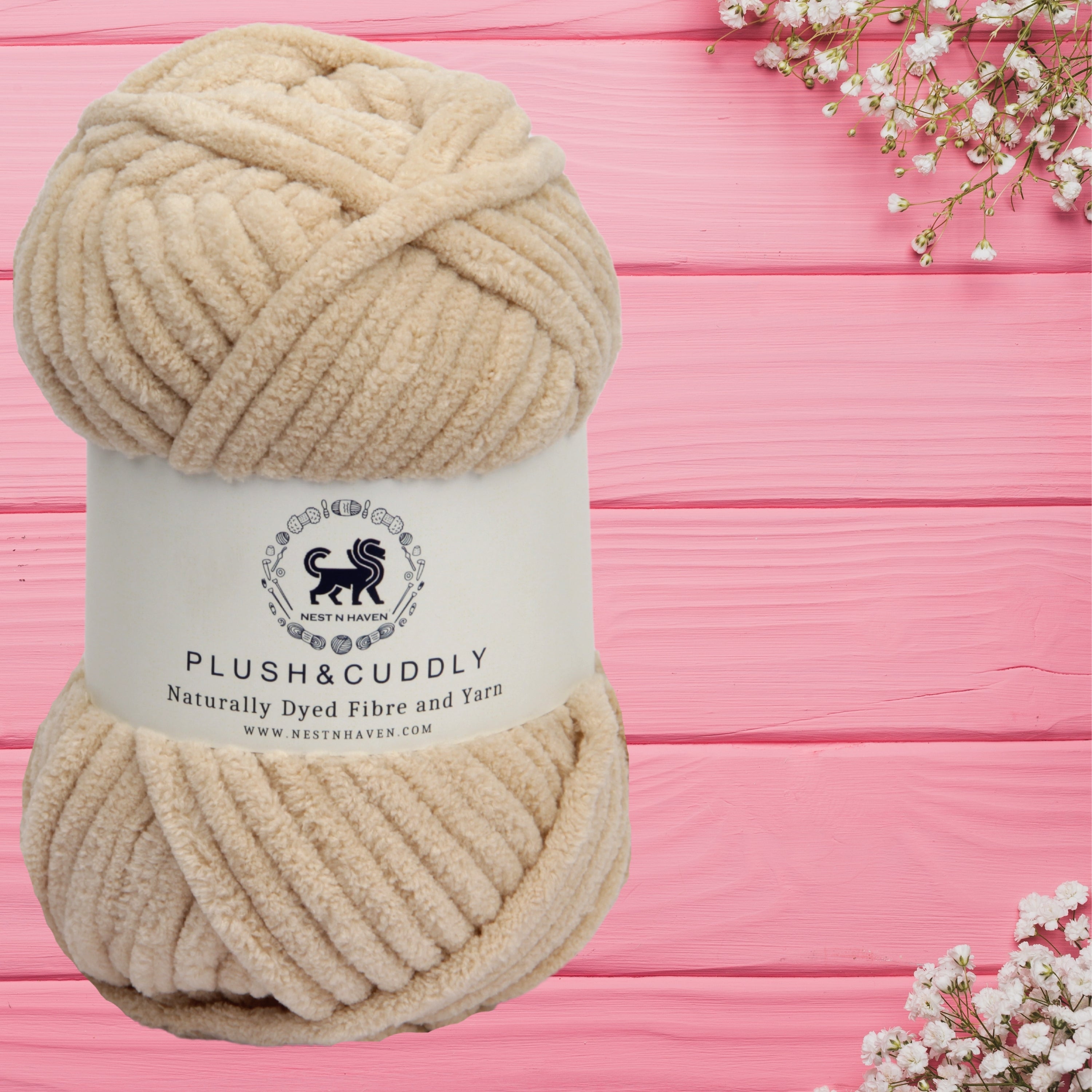 Plush and Cuddly Yarn (100 gram) - Beige