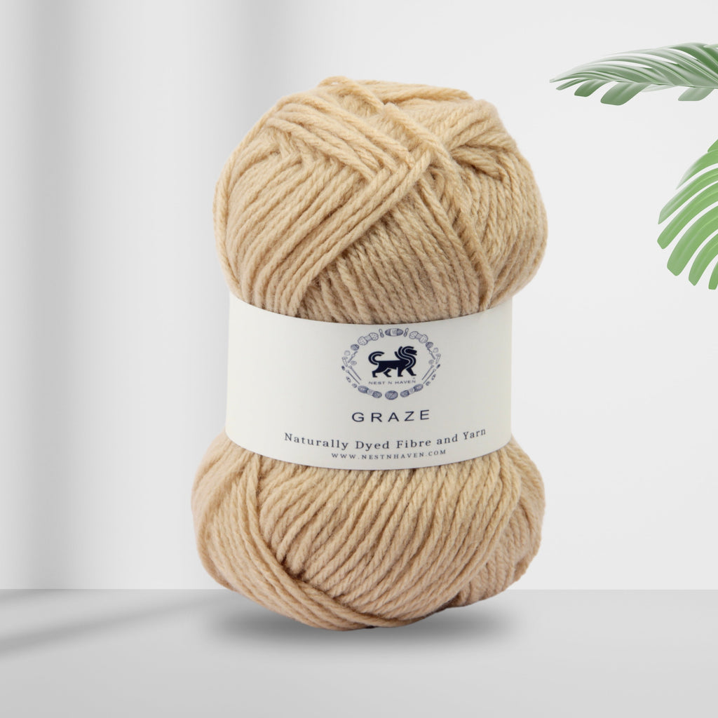 Graze Hand Knitting and Crochet Bulky Yarn (100 gram) - Beige