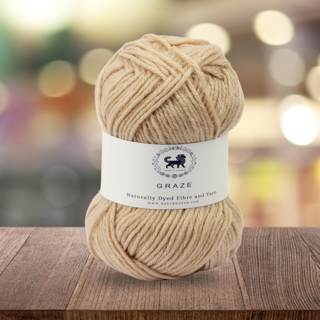 Graze Hand Knitting and Crochet Bulky Yarn (100 gram) - Beige