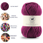 Graze Hand Knitting and Crochet Bulky Yarn (100 gram) - Berry Purple