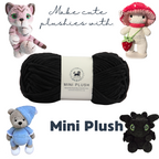 MINI Plush Chenille Yarn (100 gram) - Black