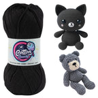 Cotton Candy Cotton Yarn (100 gram) - Black