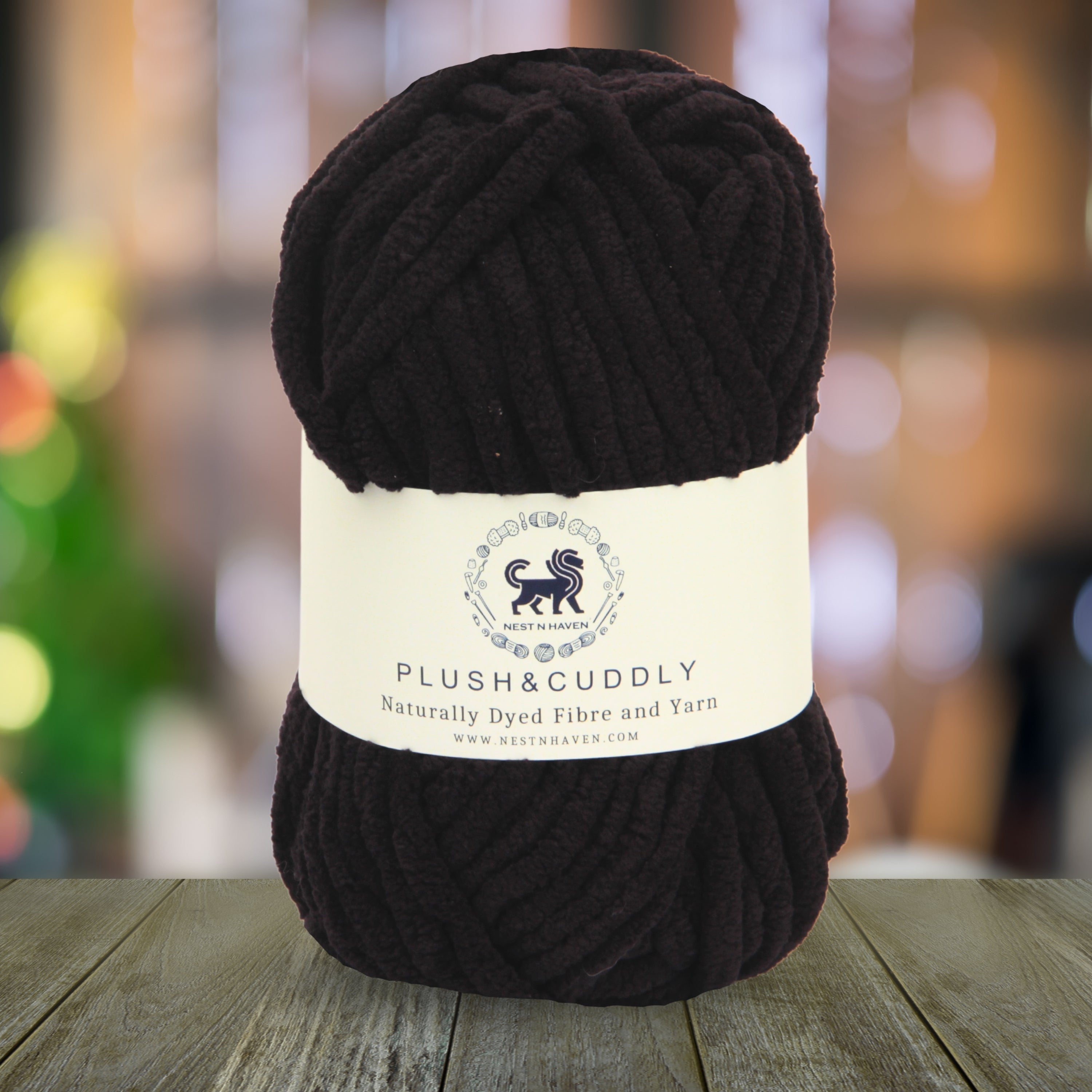 Plush and Cuddly Yarn (100 gram) - Black