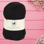 Plush and Cuddly Yarn (100 gram) - Black