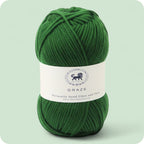 Graze Hand Knitting and Crochet Bulky Yarn (100 gram) - Bottle Green