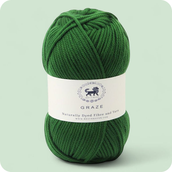 Graze Hand Knitting and Crochet Bulky Yarn (100 gram) - Bottle Green