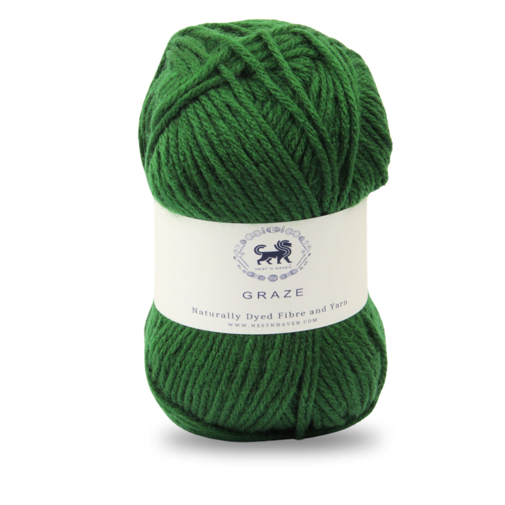 Graze Hand Knitting and Crochet Bulky Yarn (100 gram) - Bottle Green