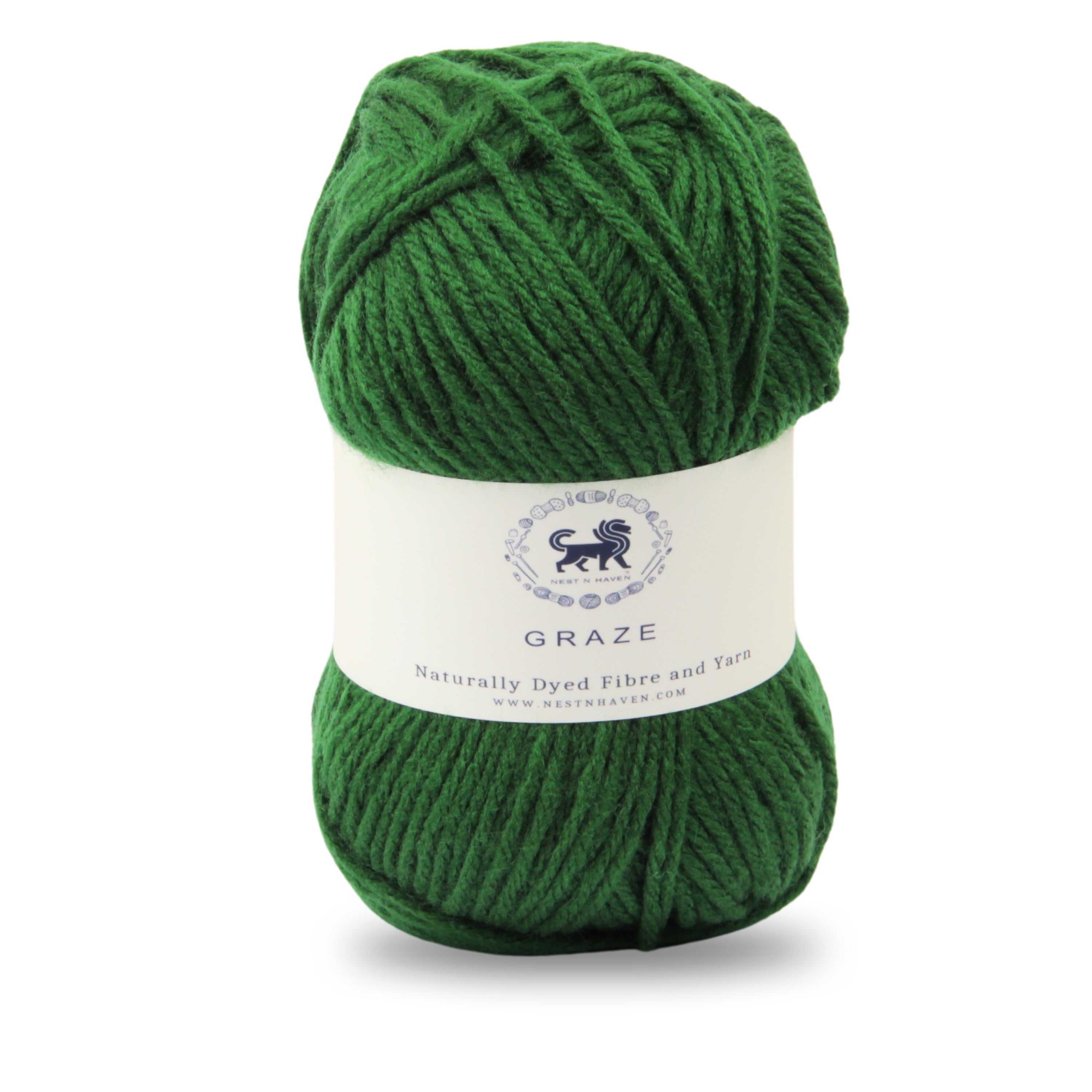 Graze Hand Knitting and Crochet Bulky Yarn (100 gram) - Bottle Green