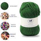 Graze Hand Knitting and Crochet Bulky Yarn (100 gram) - Bottle Green