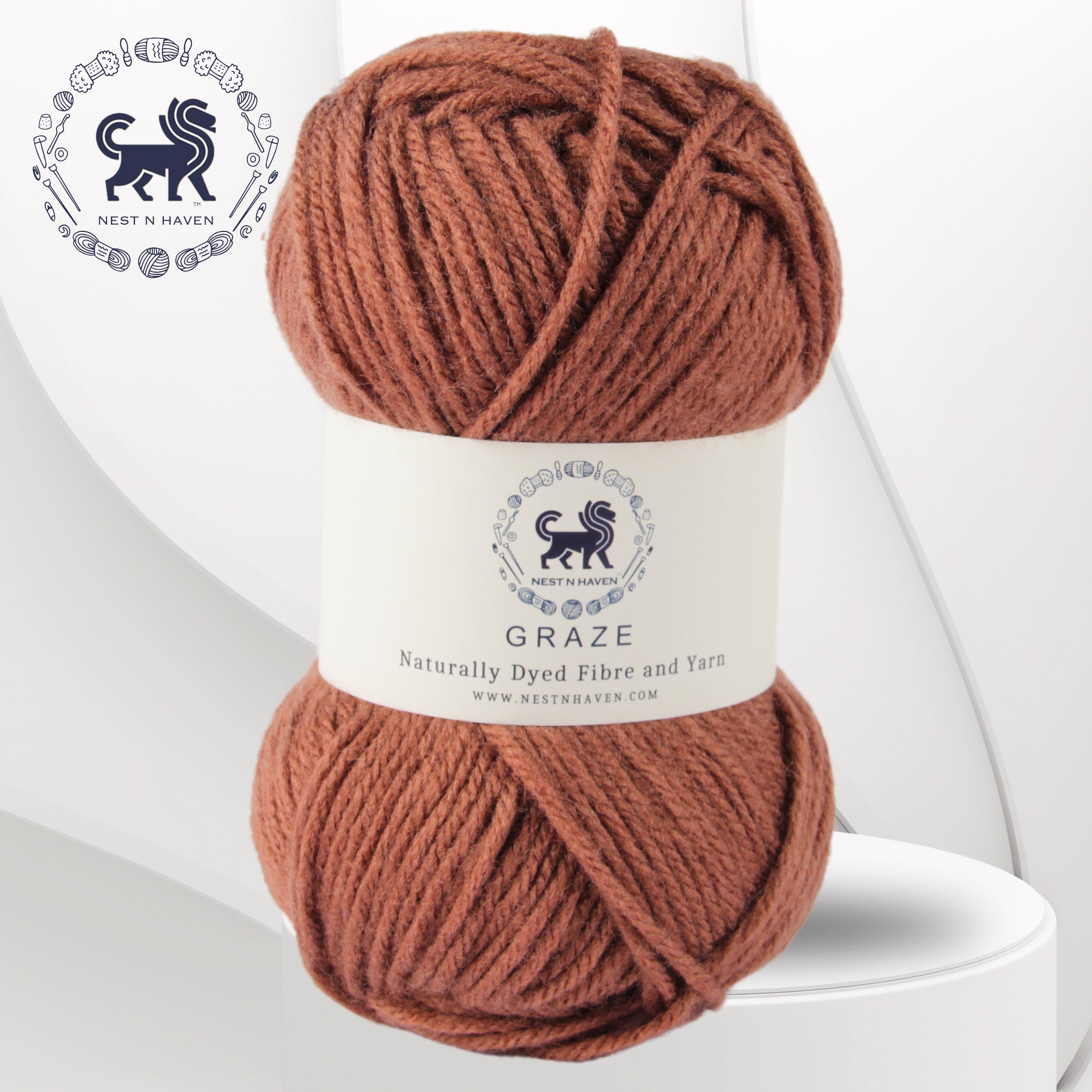 Graze Hand Knitting and Crochet Bulky Yarn (100 gram) - Brown