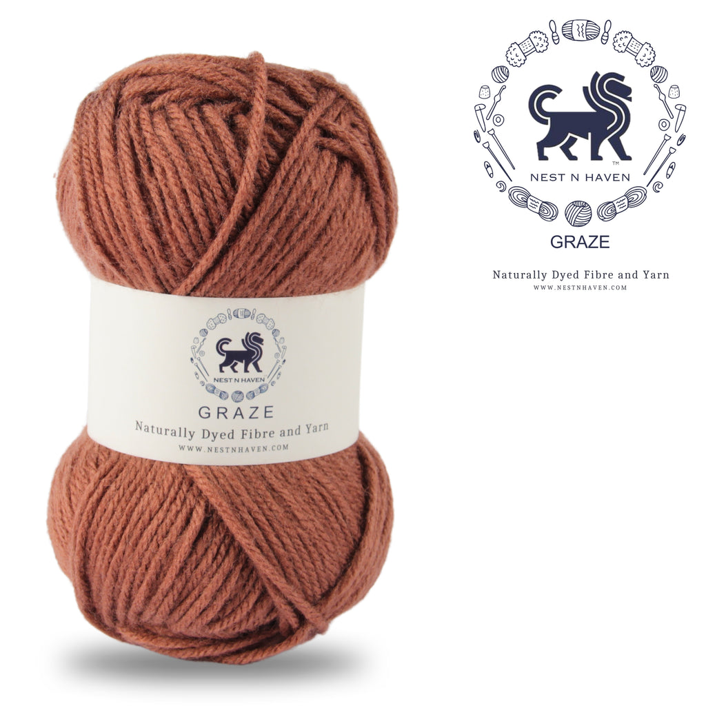 Graze Hand Knitting and Crochet Bulky Yarn (100 gram) - Brown
