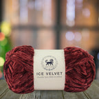 Ice Velvet Yarn, Chenille Supersoft Hand Knitting yarn Ball: (100 Gram) Brown