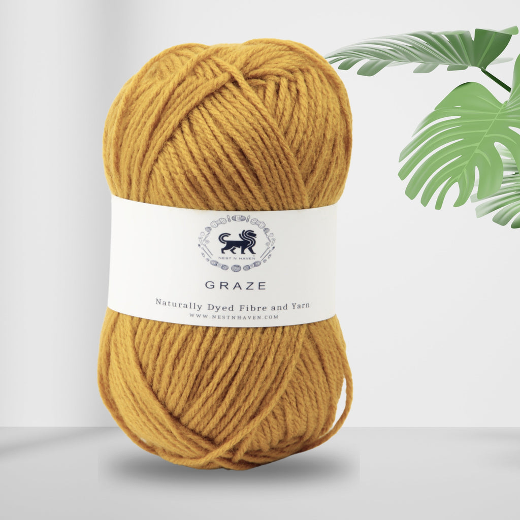 Graze Hand Knitting and Crochet Bulky Yarn (100 gram) - Camel