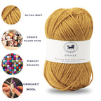 Graze Hand Knitting and Crochet Bulky Yarn (100 gram) - Camel