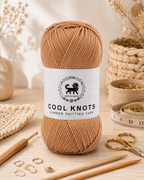 cool knots  Yarn 100g Golden beige – hand knitting crochet yarn India
