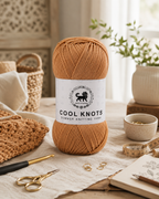 cool knots  Yarn 100g Golden beige – hand knitting crochet yarn India