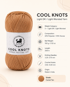 cool knots  Yarn 100g Golden beige – hand knitting crochet yarn India