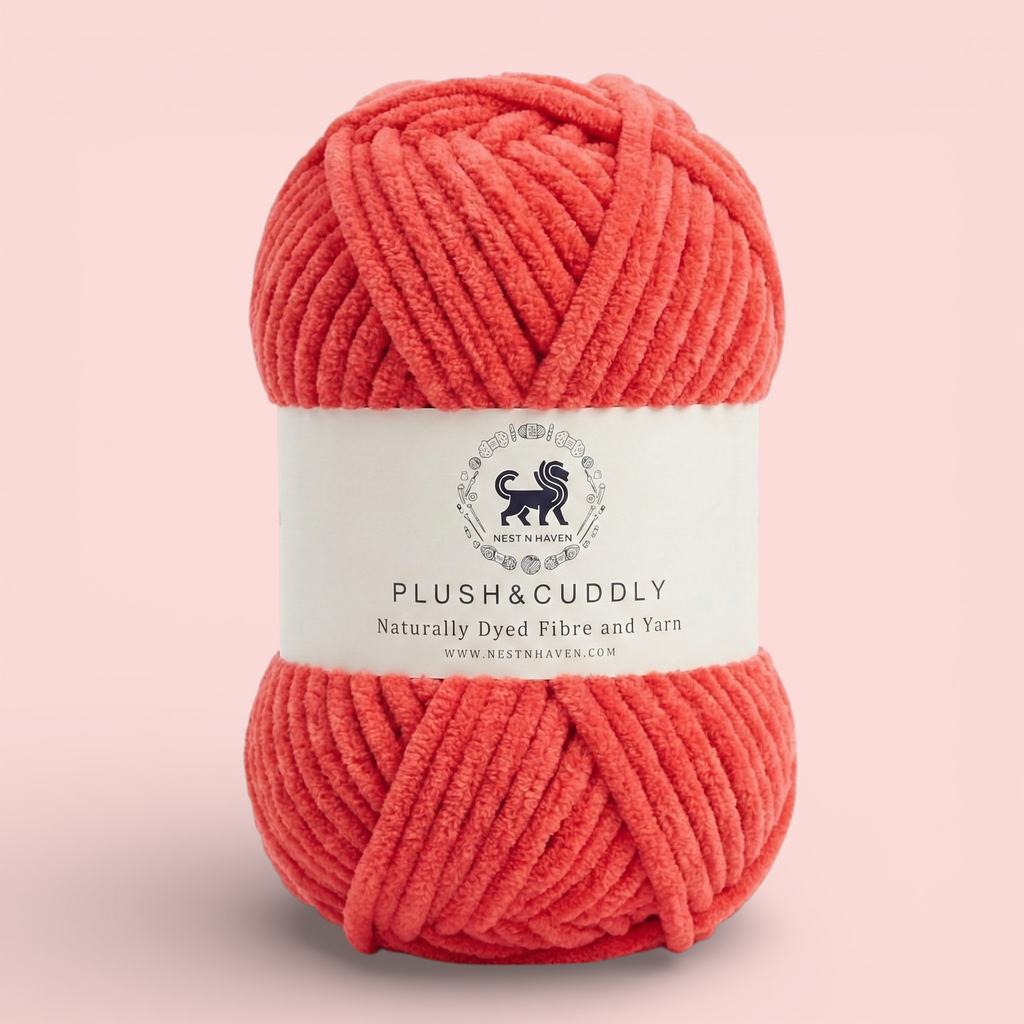 Plush and Cuddly Yarn (100 gram) - Coral
