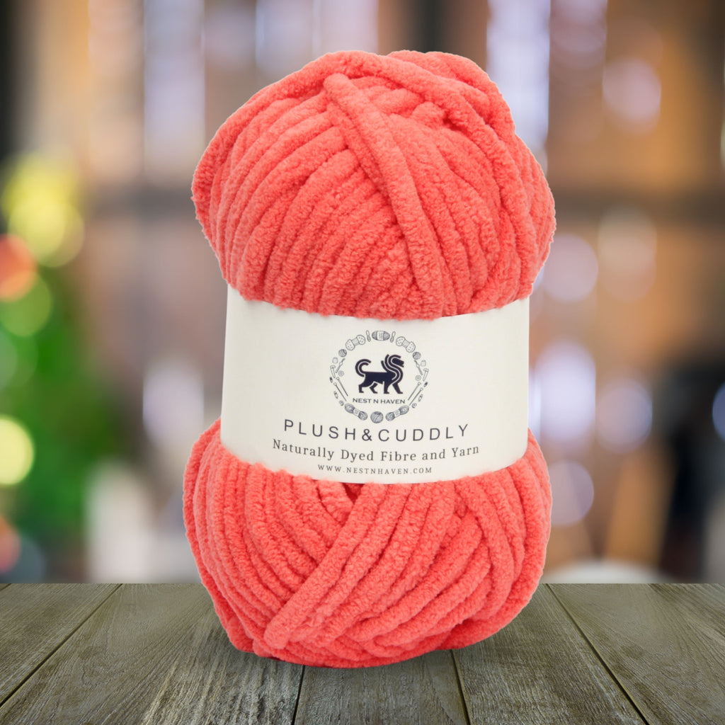 Plush and Cuddly Yarn (100 gram) - Coral