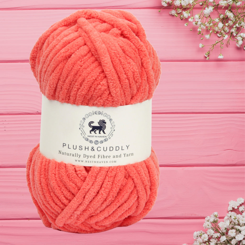 Plush and Cuddly Yarn (100 gram) - Coral